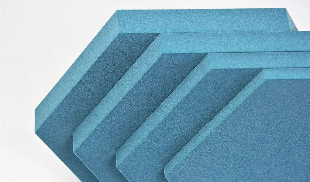 HEXA L Soft Acoustic Wall Panel stack of panels Decormania.eu