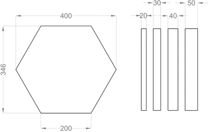 HEXA M Soft Acoustic Wall Panels-fluffo-DecorMania-eu