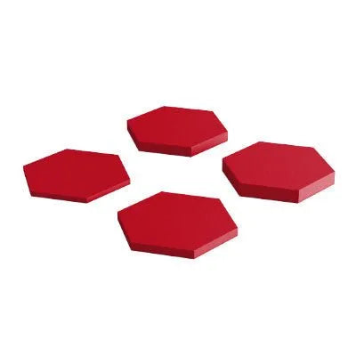 HEXA M Soft Acoustic Wall Panel four pieces on white background DecorMania.eu
