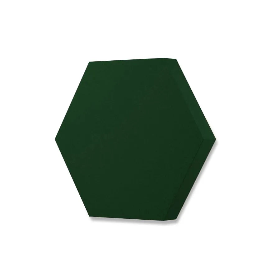 HEXA M Soft Acoustic Wall Panel-Soft-hexa-M-bottle-green-DecorMania.eu