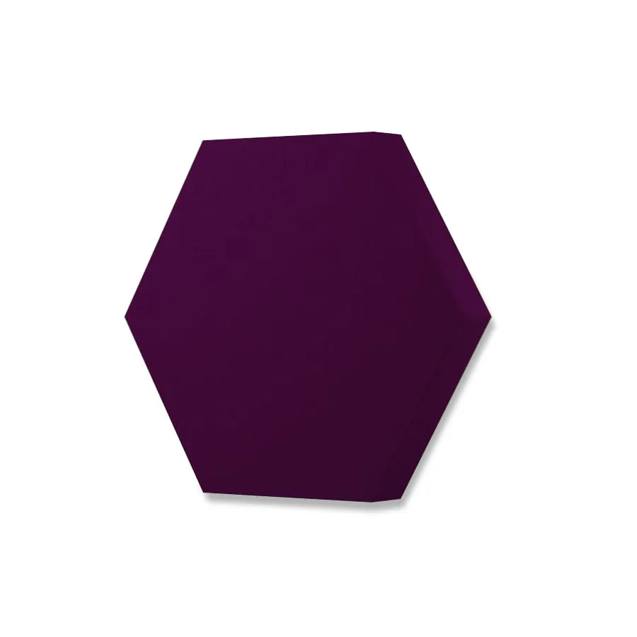 HEXA M Soft Acoustic Wall Panel-Soft-hexa-M-plum-DecorMania.eu