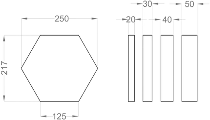 HEXA S Soft Acoustic Wall Panels-fluffo-DecorMania-eu