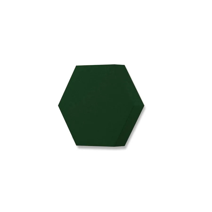 HEXA S Soft Acoustic Wall Panel-Soft-hexa-S-bottle-green-DecorMania.eu