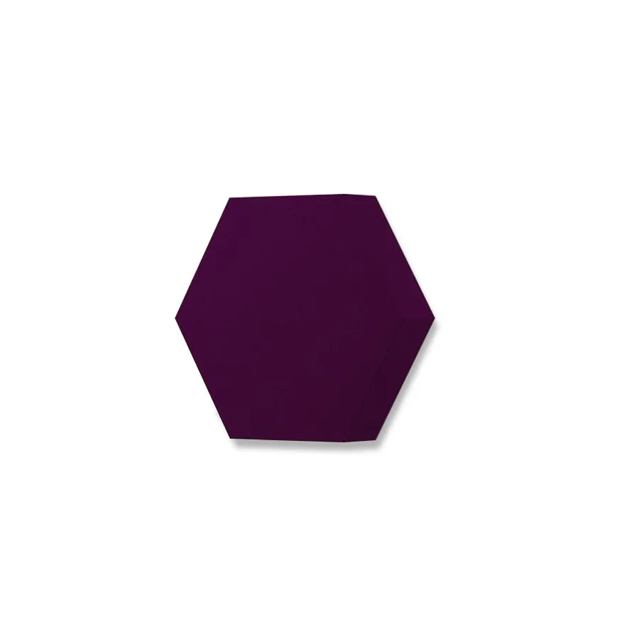 HEXA S Soft Acoustic Wall Panel-Soft-hexa-S-plum-DecorMania.eu