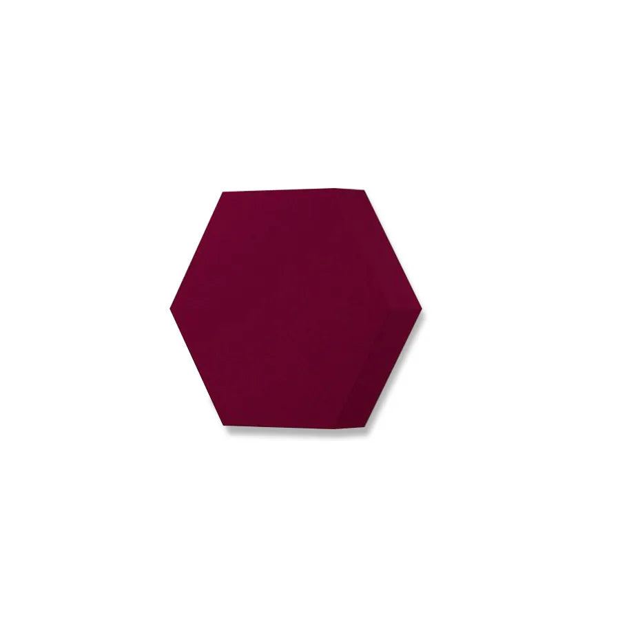 HEXA S Soft Acoustic Wall Panel-Soft-hexa-S-ruby-DecorMania.eu