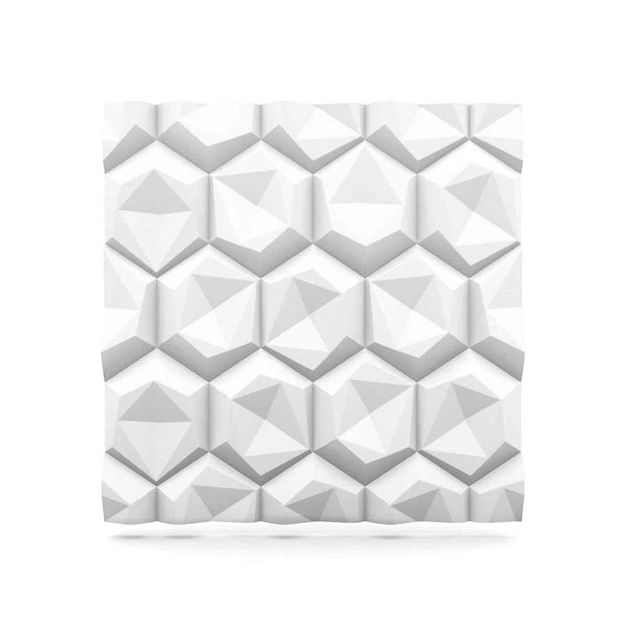 HEXAGON Polystyrene Wall Art – 3D Decorative Panels on white colour background DecorMania.eu