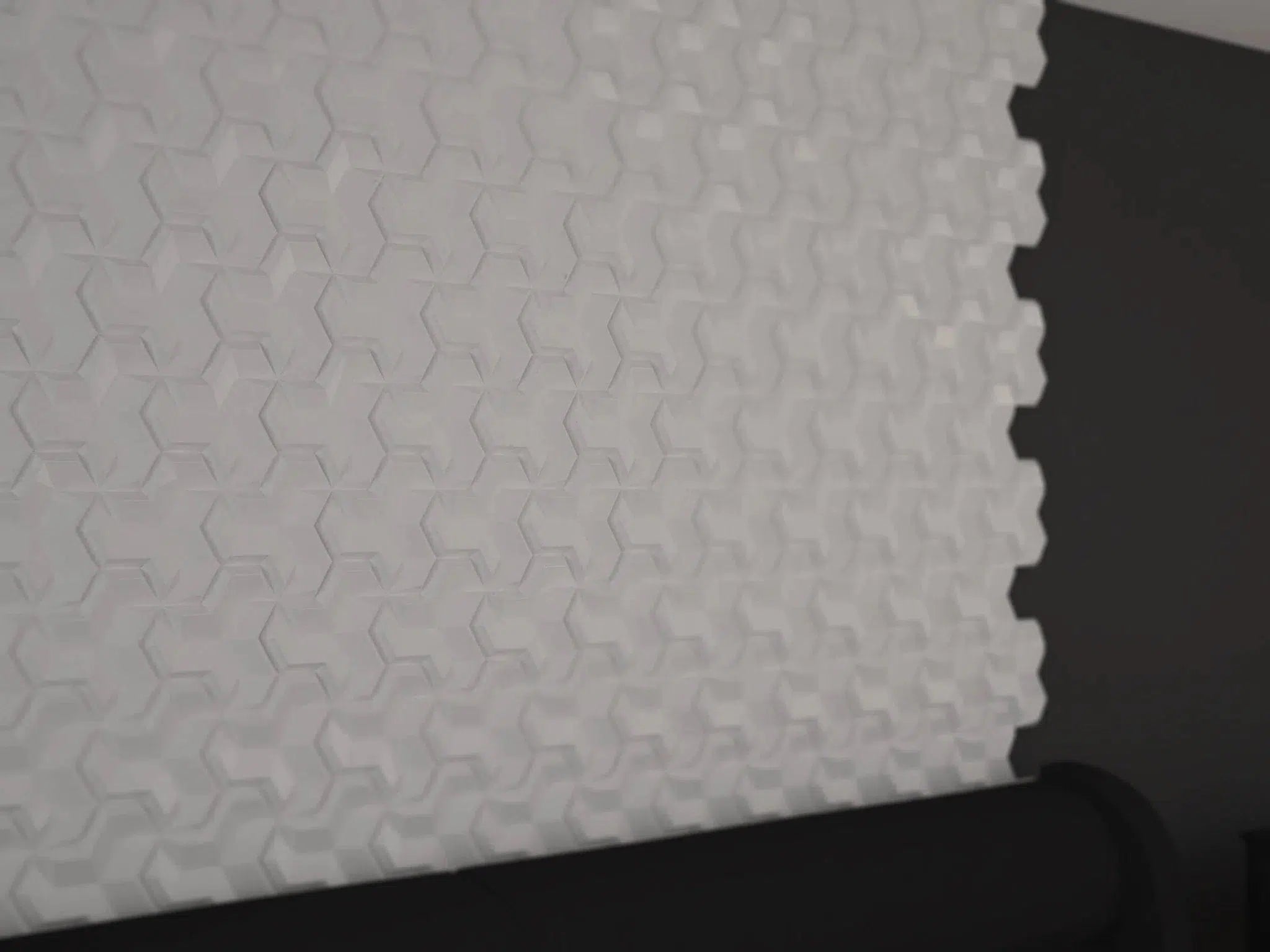 HEXA 2 Polystyrene Wall Art – 3D Decorative Panels in black interior DecorMania.eu