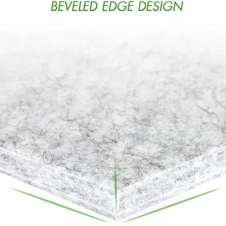 HEXA Acoustic 3D Felt Wall Panels closeup edge design BLACK DecorMania.eu