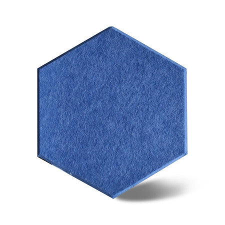 HEXA Acoustic 3D Felt Wall Panels single piece on white background DARK BLUE DecorMania.eu