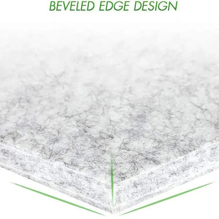 HEXA Acoustic 3D Felt Wall Panels beveled edge design ORANGE DecorMania.eu