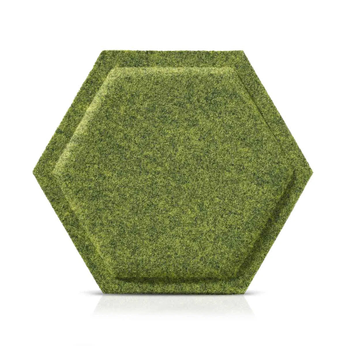 HEXA BOLD Acoustic 3D Felt Wall Panels on white background OLIVE DecorMania.eu
