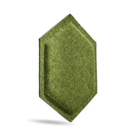 HEXA BOLD Acoustic 3D Felt Wall Panels on white background OLIVE DecorMania.eu