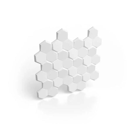 HEXA Polystyrene Wall Art – 3D Decorative Panels on white background DecorMania.eu