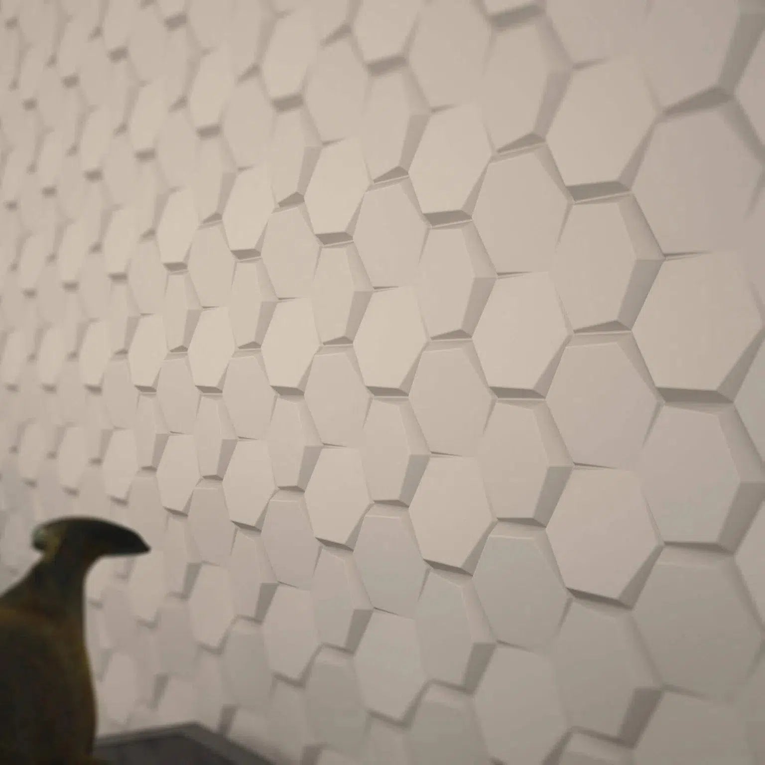 HEXA Polystyrene Wall Art – 3D Decorative Panels texture closeup DecorMania.eu