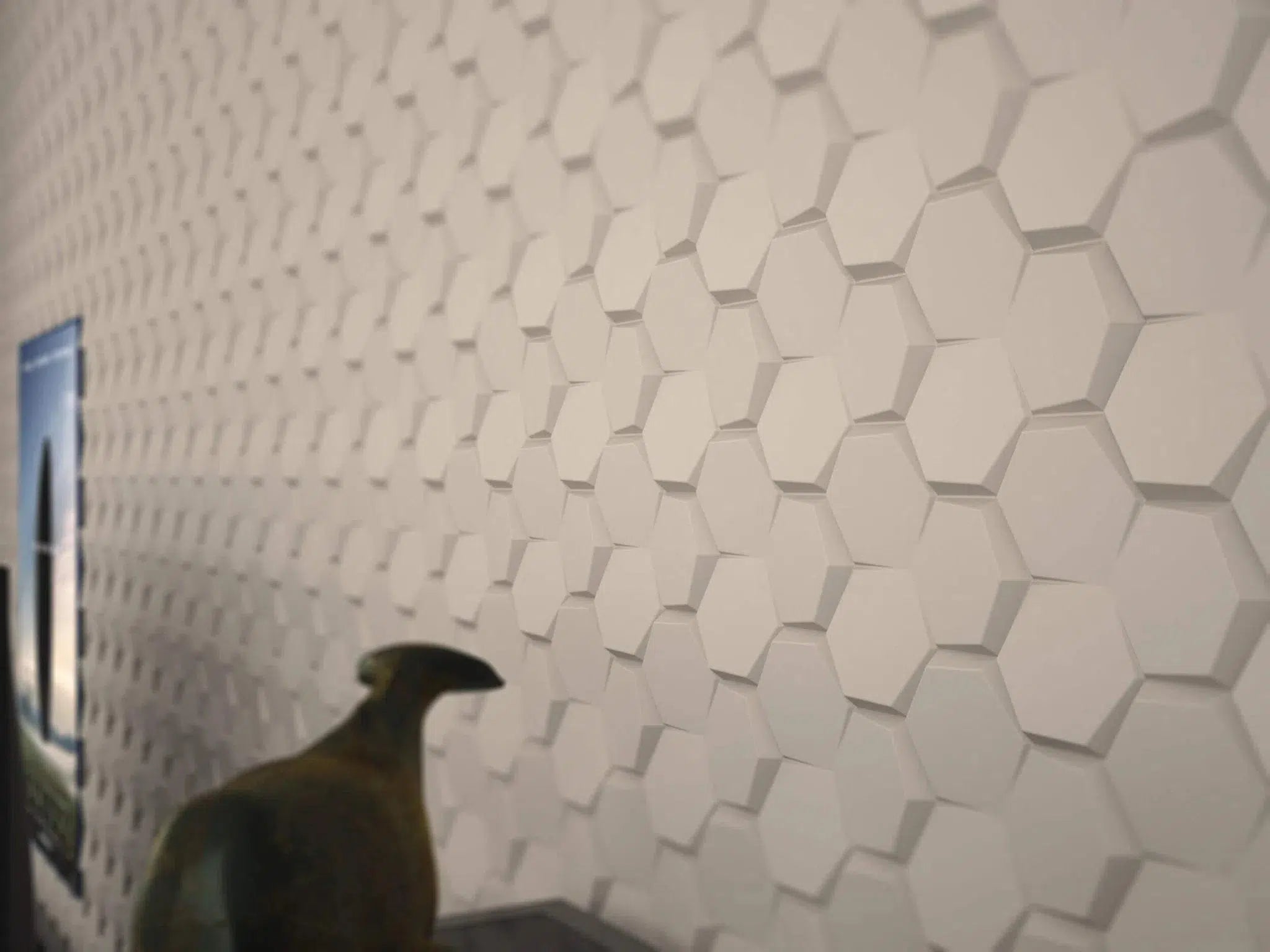 HEXA Polystyrene Wall Art – 3D Decorative Panels texture closeup DecorMania.eu