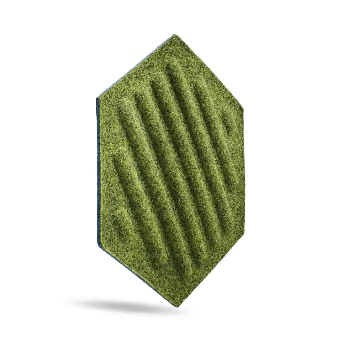 HEXA RIFT Acoustic 3D Felt Wall Panels on white background OLIVE DecorMania.eu