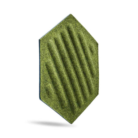HEXA RIFT Acoustic 3D Felt Wall Panels on white background OLIVE DecorMania.eu