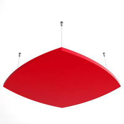 Hello AIR Acoustic Suspended Ceiling Panel red panel on white background Decormania.eu