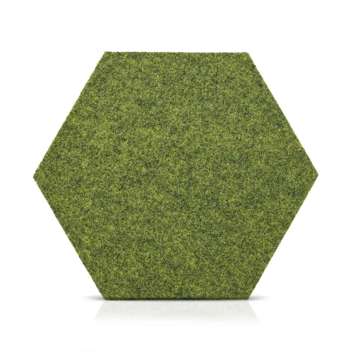 Hexa FLAT Acoustic Felt Wall Panels on white background OLIVE Decormania.eu