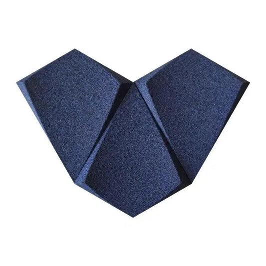 KITE 3D Cork Acoustic Wall Panels on white background DEEP BLUE DecorMania.eu
