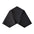 KITE 3D Cork Acoustic Wall Panels on white background BLACK DecorMania.eu