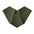 KITE 3D Cork Acoustic Wall Panels on white background DARK GREEN DecorMania.eu