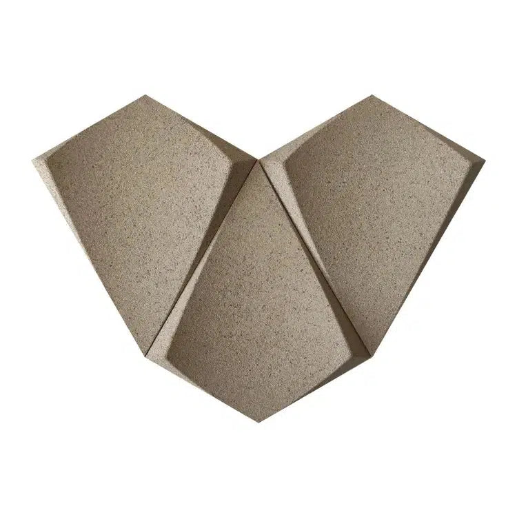 KITE 3D Cork Acoustic Wall Panels on white background IVORY DecorMania.eu