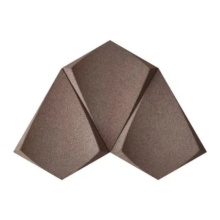 KITE 3D Cork Acoustic Wall Panels on white background BROWN DecorMania.eu