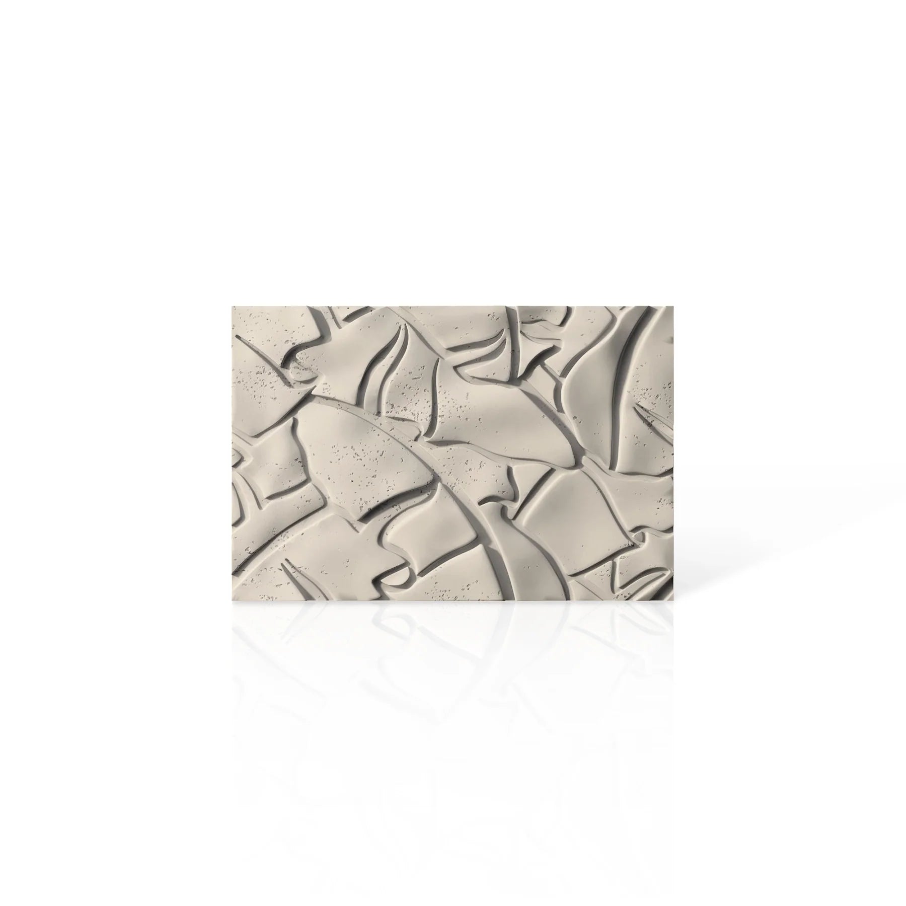 3D Concrete Wall Panels LEAF colour swatch on white background DecorMania.eu