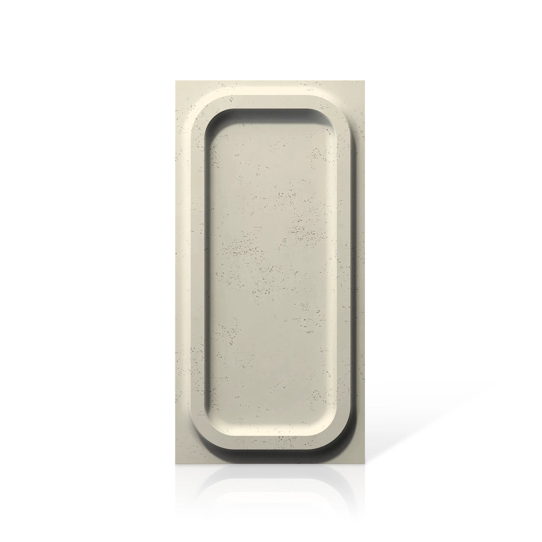 3D Concrete Wall Panels PORTHOLE colour swatch on white background DecorMania.eu