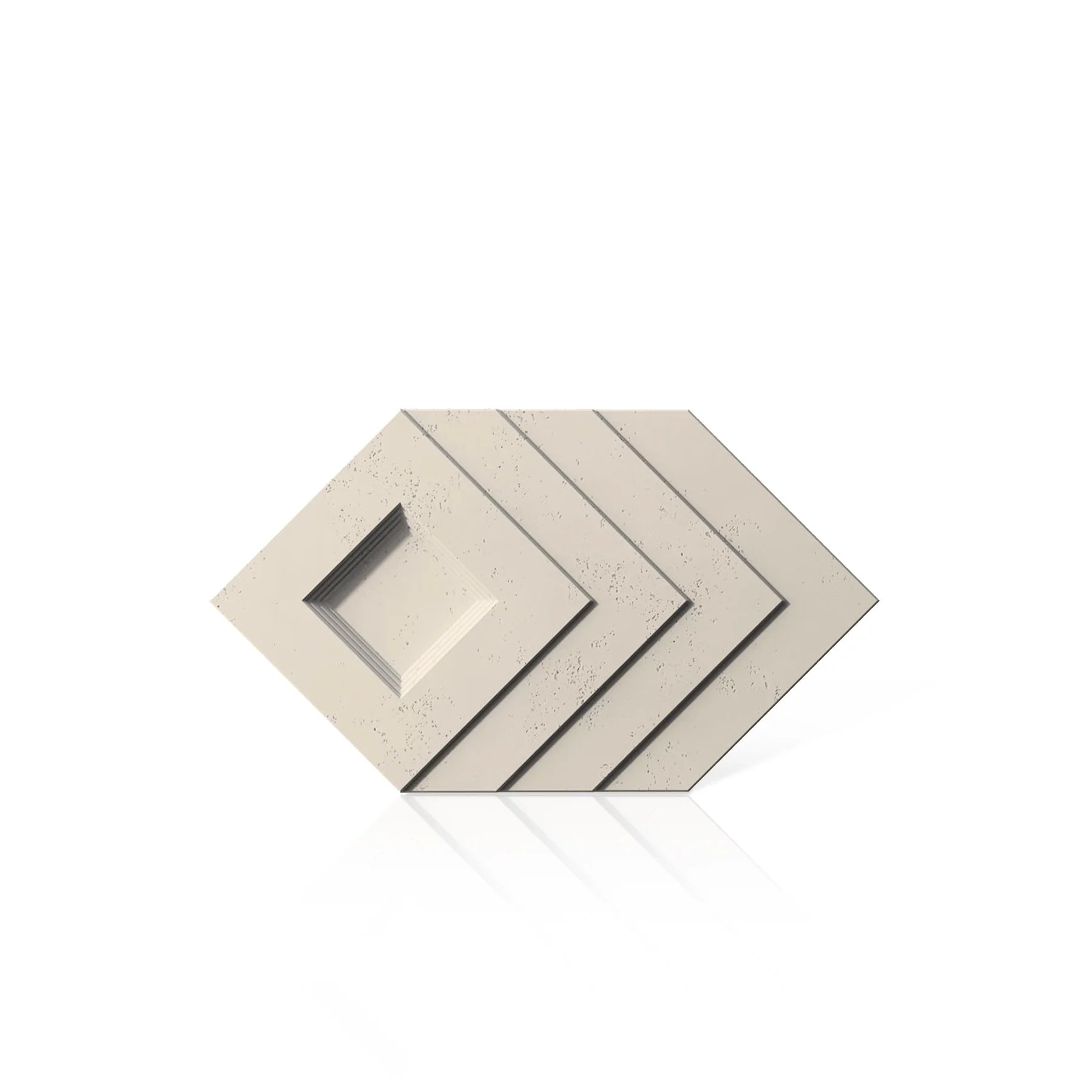 3D Concrete Wall Panels SHADOW colour swatch on white background DecorMania.eu