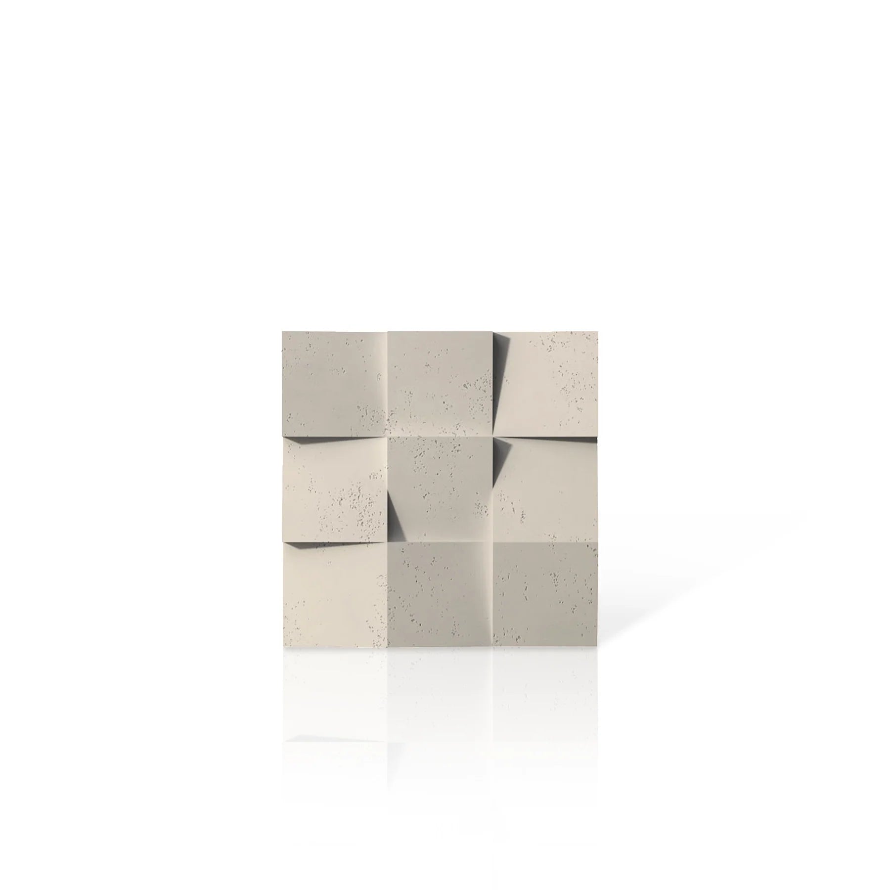 3D Concrete Wall Panels SQUARES colour swatch on white background DecorMania.eu