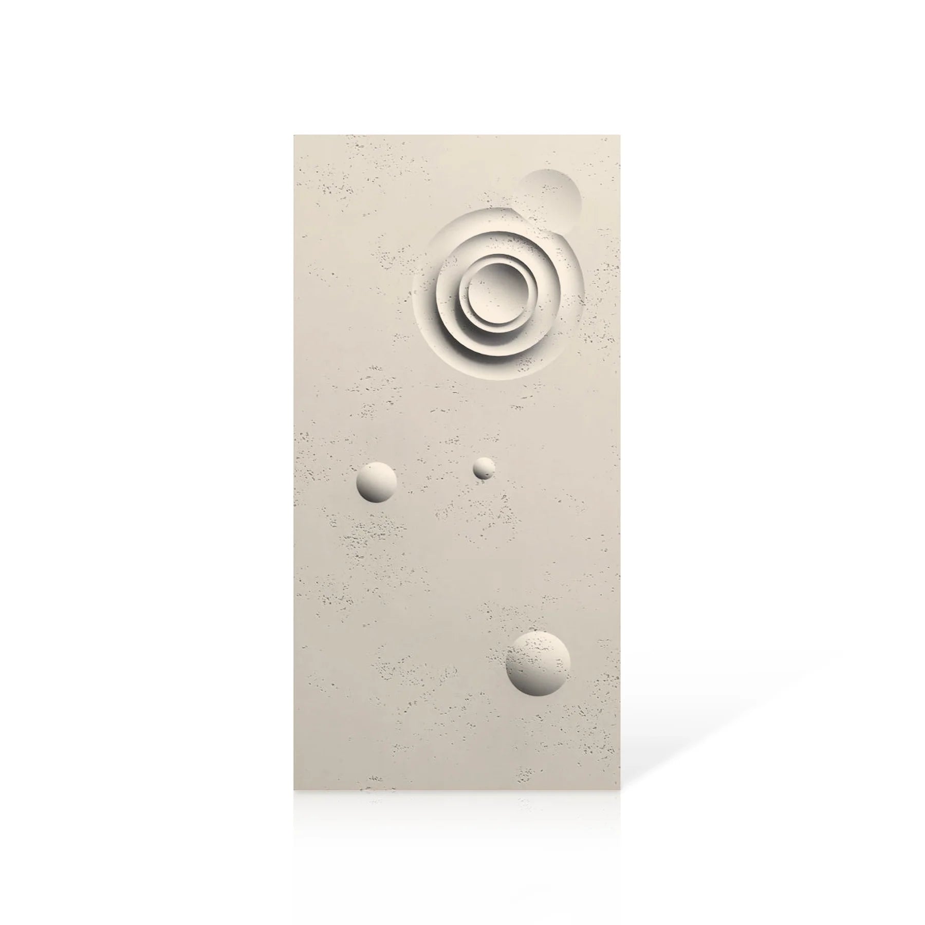 3D Concrete Wall Panels MOONS Models A&B colour swatch on white background DecorMania.eu