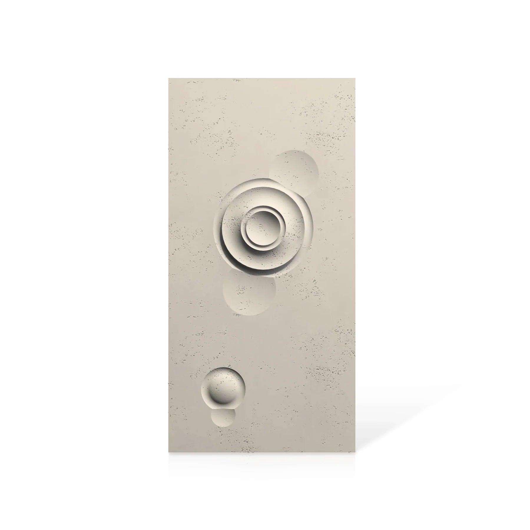 3D Concrete Wall Panels MOONS Models A&B colour swatch on white background DecorMania.eu