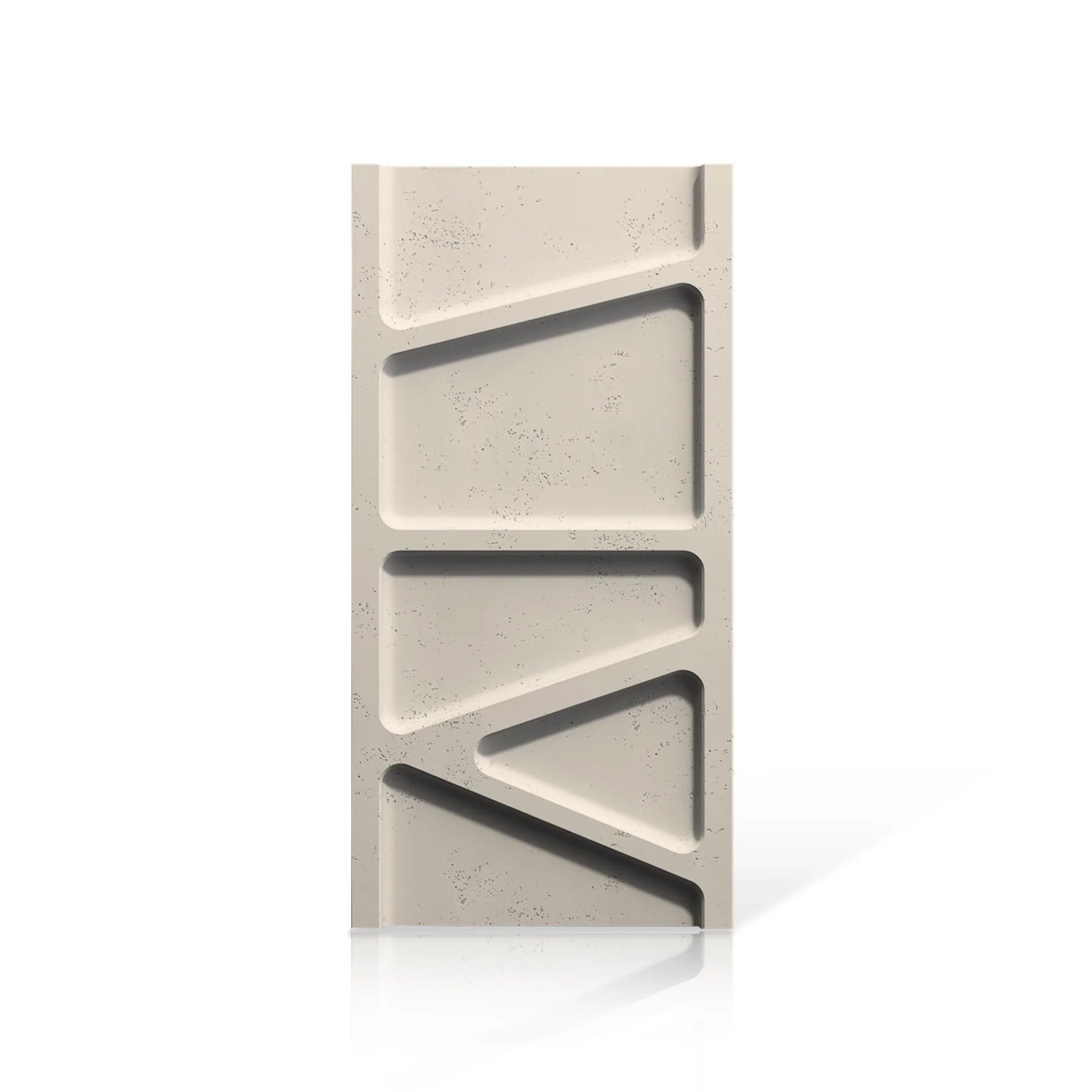 3D Concrete Wall Panels PARALELL colour swatch on white background DecorMania.eu