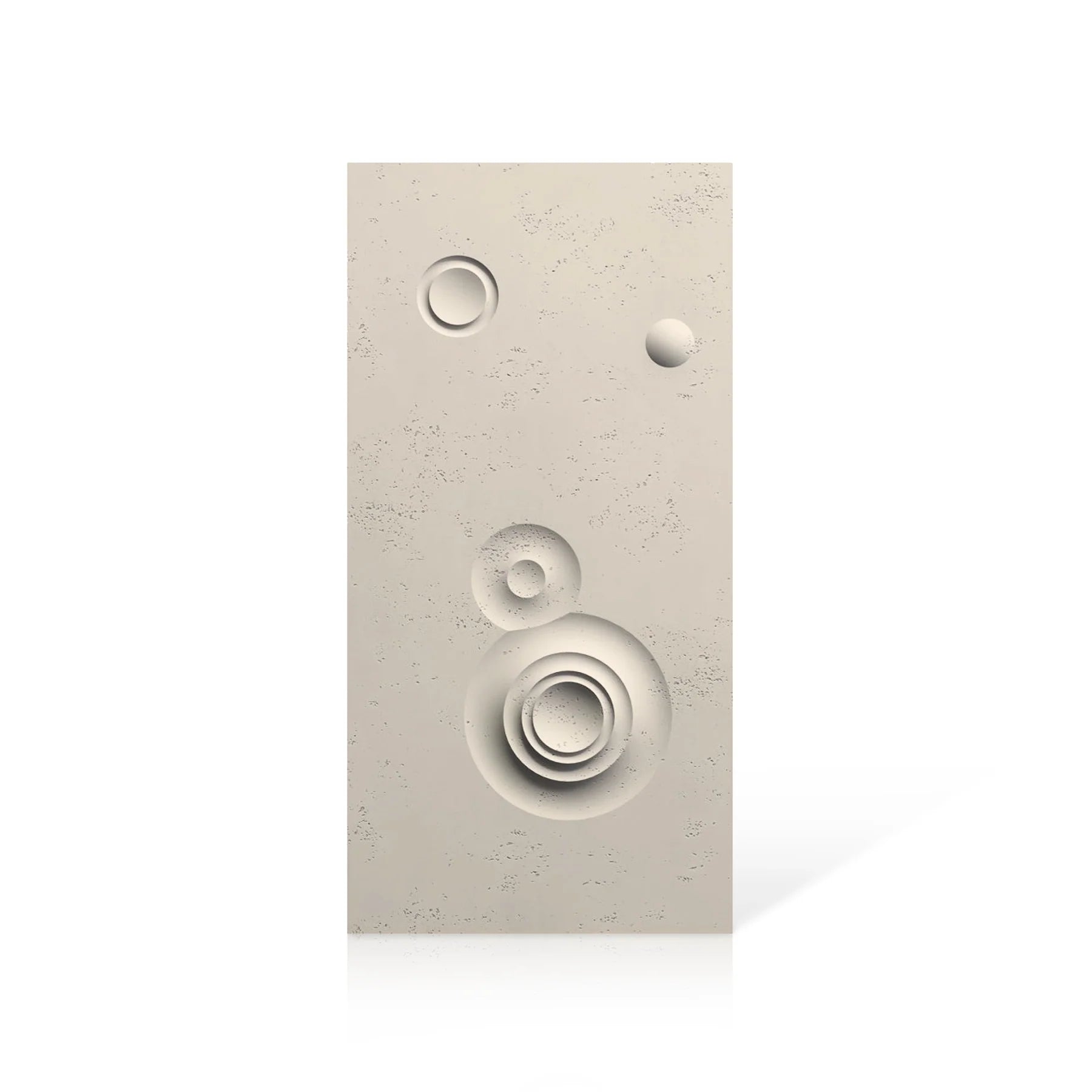 3D Concrete Wall Panels MOONS Models C&D colour swatch on white background DecorMania.eu