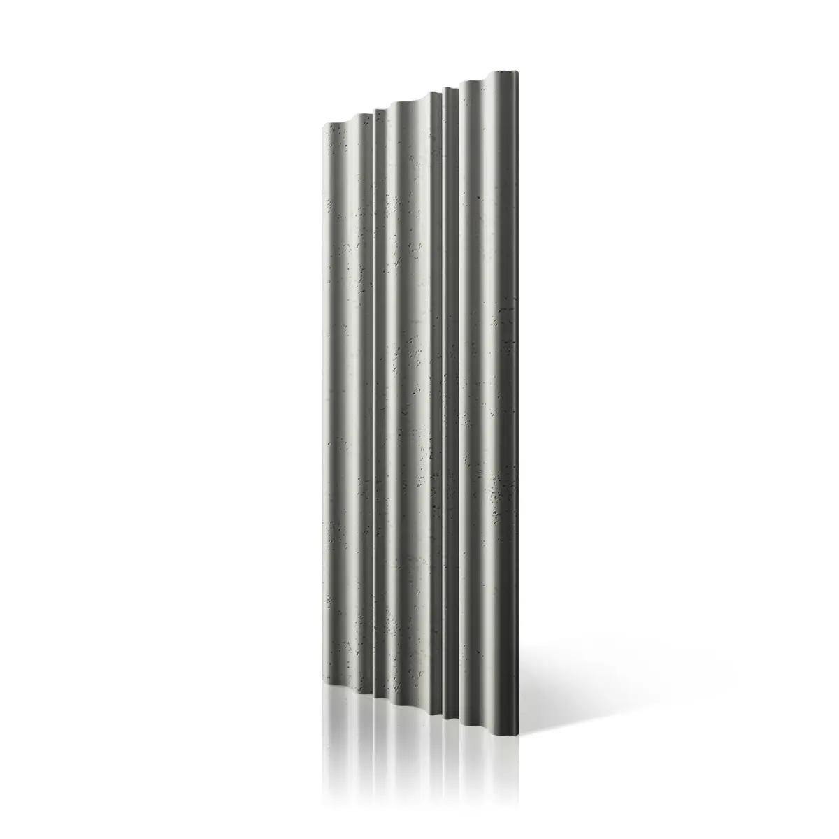 3D Concrete Wall Panel CURTAINS KS colour on white background DecorMania.eu