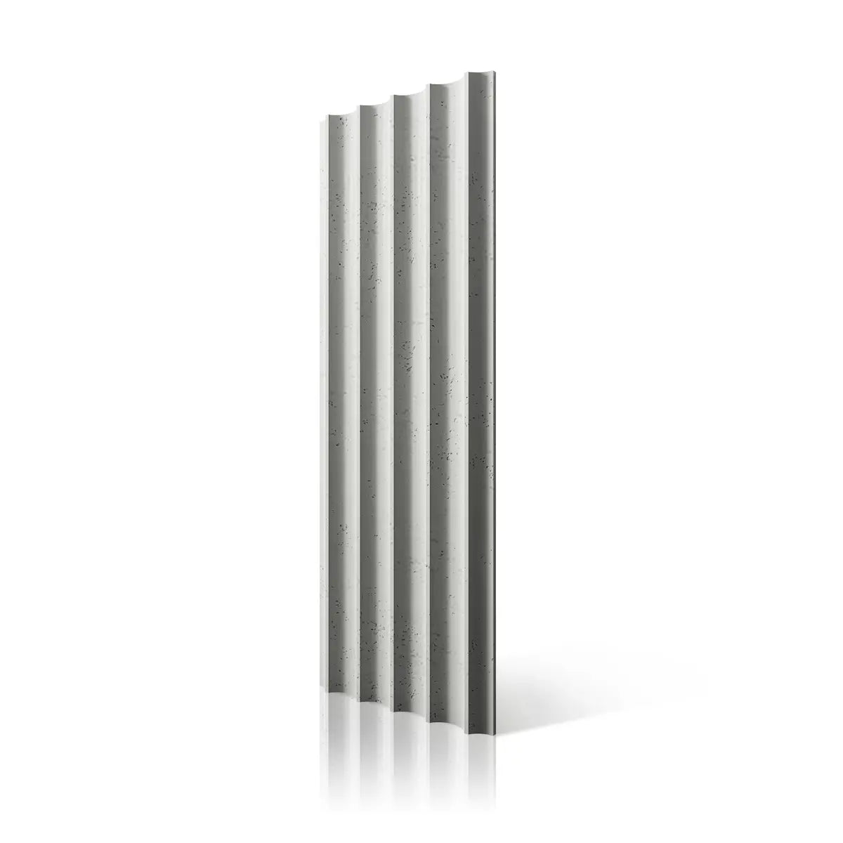 3D Concrete Wall Panel GROOVER KS colour on white background Decormania.eu