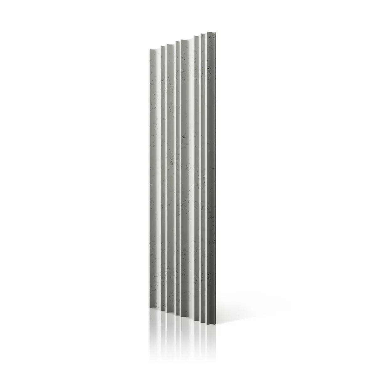 3D Concrete Wall Panel STRIPES B0 colour on white background DecorMania.eu