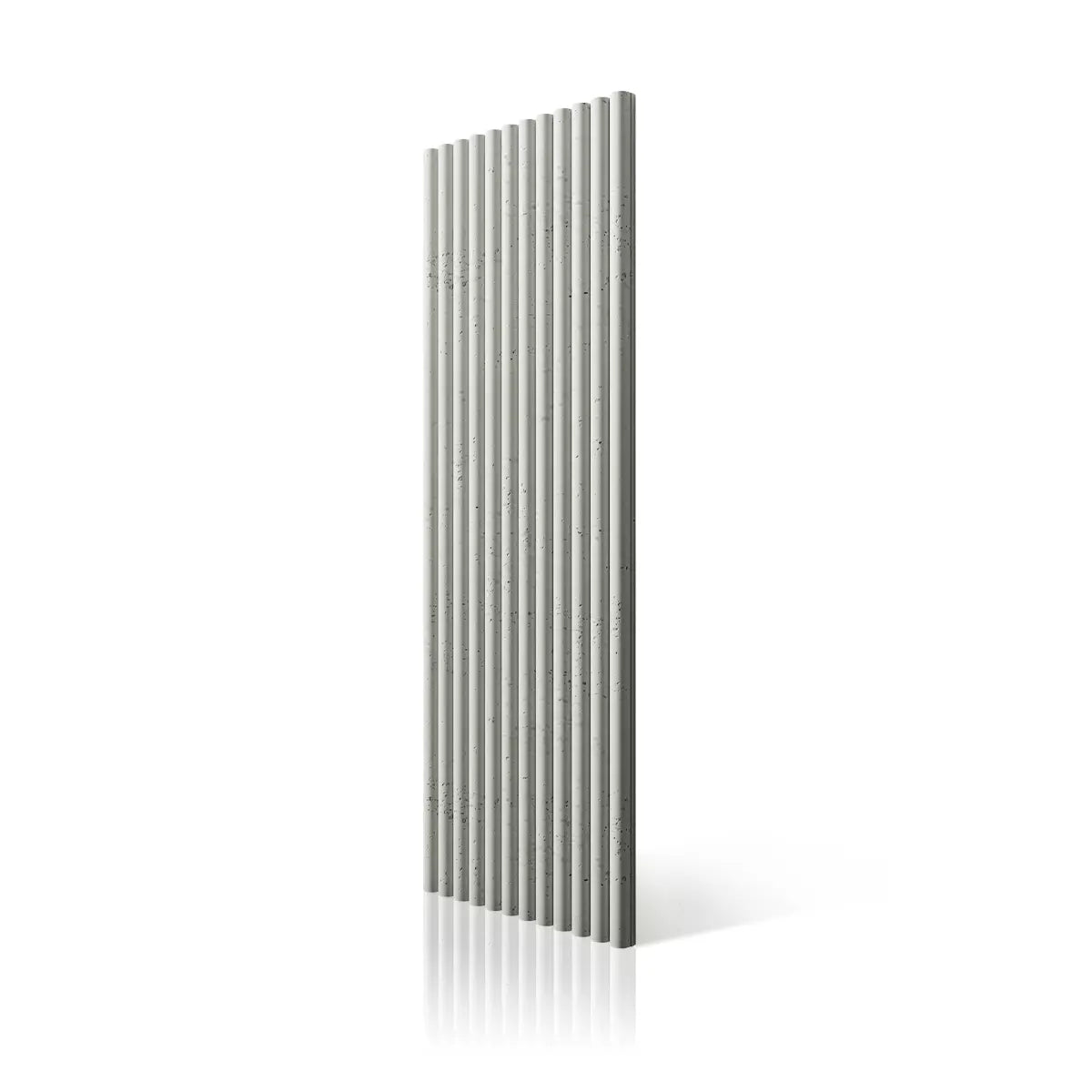 3D Concrete Wall Panel TUBES KS on white background DecorMania.eu