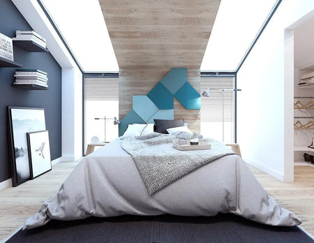 LINK Acoustic Soft 3D Wall Panel in bedroom interior Decormania.eu