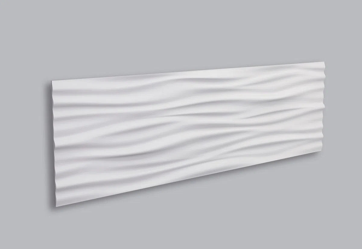 LIQUID 3D Polyurethane Wall Art Panel on grey background DecorMania.eu