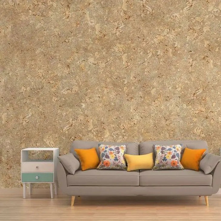LUX Cork Acoustic Wall Panels - box of 4 in living room interior DecorMania.eu