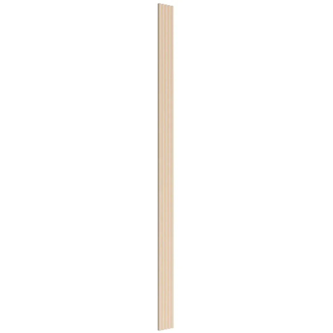 MDF Fluted Wall Panels - Beige on white background DecorMania.eu