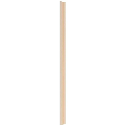 MDF Fluted Wall Panels - Beige on white background DecorMania.eu