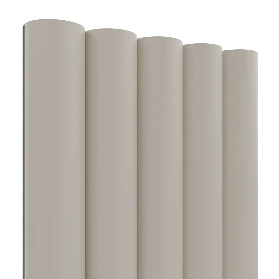 MDF Fluted Wall Panels - Cashmere on white background DecorMania.eu