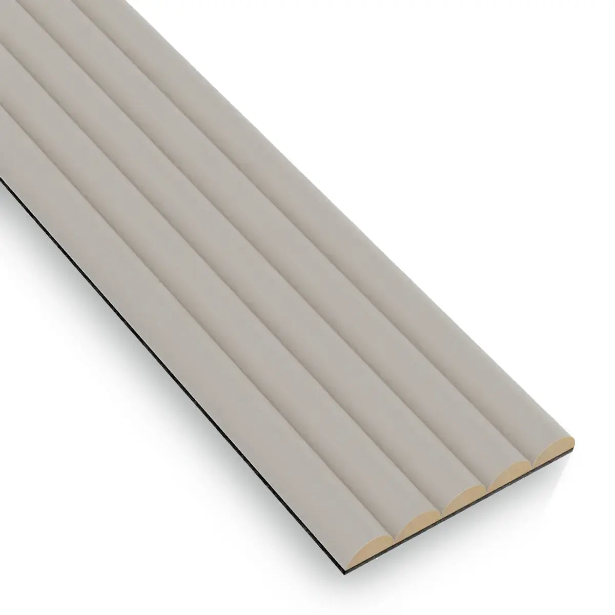 MDF Fluted Wall Panels - Cashmere on white background DecorMania.eu