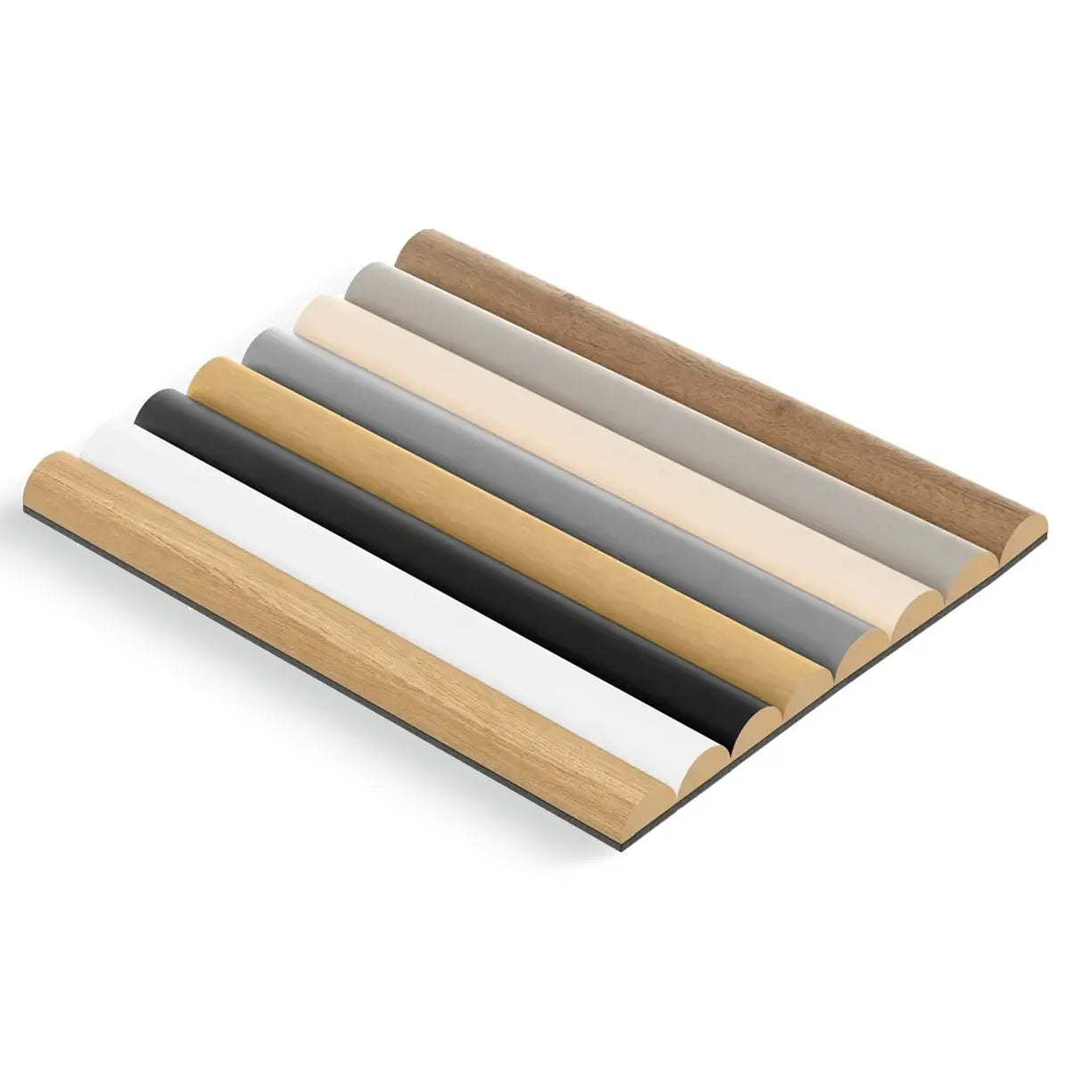 MDF Fluted Wall Panels Colour Sample on white background Decormania.eu