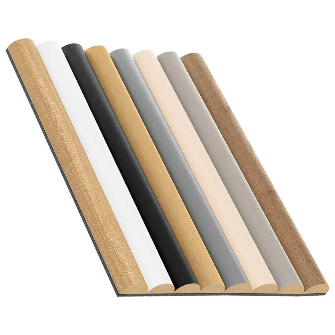 MDF Fluted Wall Panels Colour Sample on white background Decormania.eu