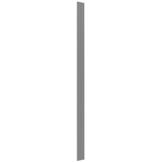 MDF Fluted Wall Panels - Grey on white background DecorMania.eu